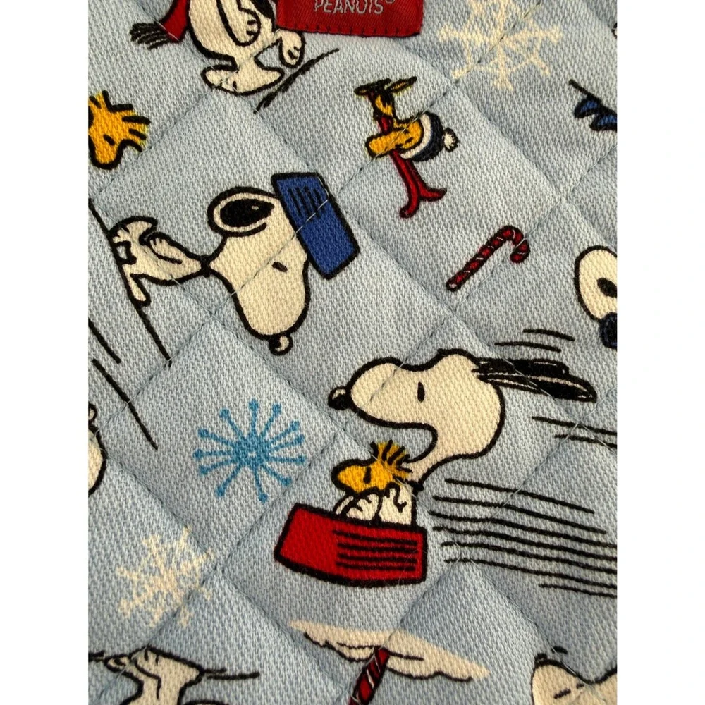 NWOT Vera Bradley & Peanuts Oven Mitt SKI JUMP SNOOPY Pot Holder Blue Snoopy